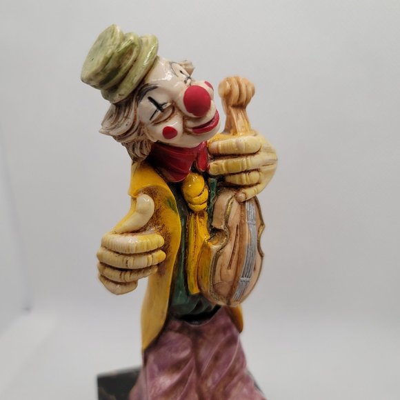 Simonelli Resin Clown Figurine With Fiddle - Picture 6 of 9
